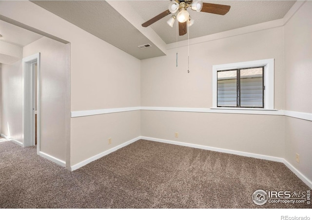 311 12th Ave, Greeley, CO 80631 - unfurnished room with carpet, a ceiling fan, and a textured ceiling