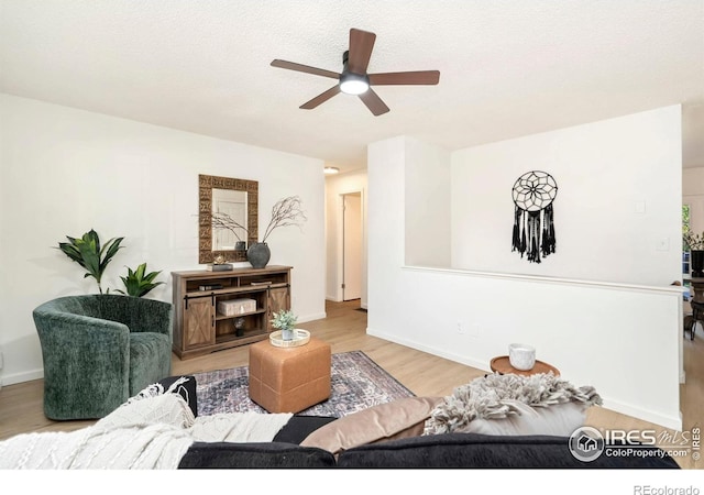 930 Vanderbilt Ct, Fort Collins, CO 80525 - living room with a ceiling fan and light wood-type flooring