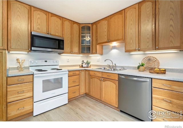 930 Vanderbilt Ct, Fort Collins, CO 80525 - kitchen with stainless steel appliances, light wood finished floors, and light countertops