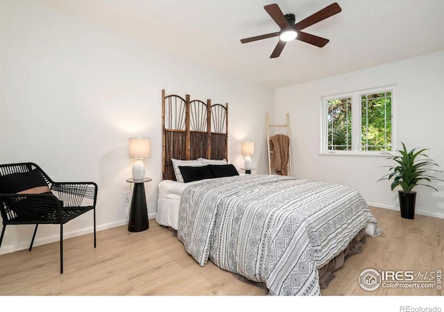 930 Vanderbilt Ct, Fort Collins, CO 80525 - bedroom featuring wood finished floors and ceiling fan
