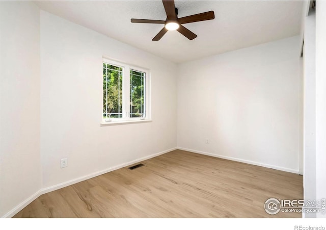 930 Vanderbilt Ct, Fort Collins, CO 80525 - empty room with light wood-type flooring and a ceiling fan