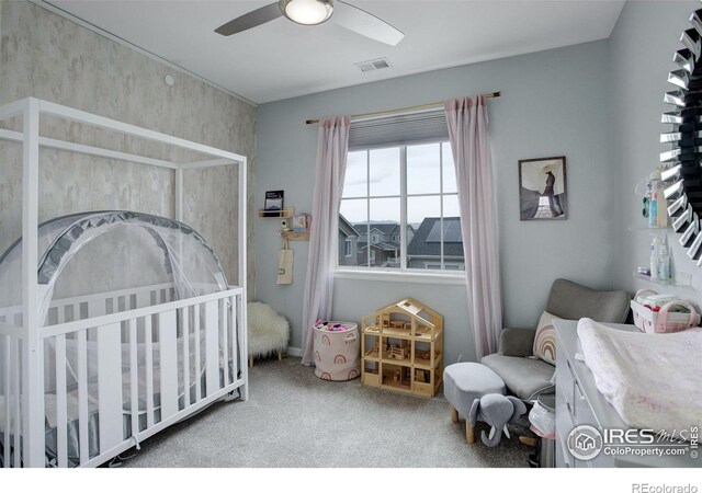 12917 Fox St, Westminster, CO 80234 - carpeted bedroom featuring a ceiling fan