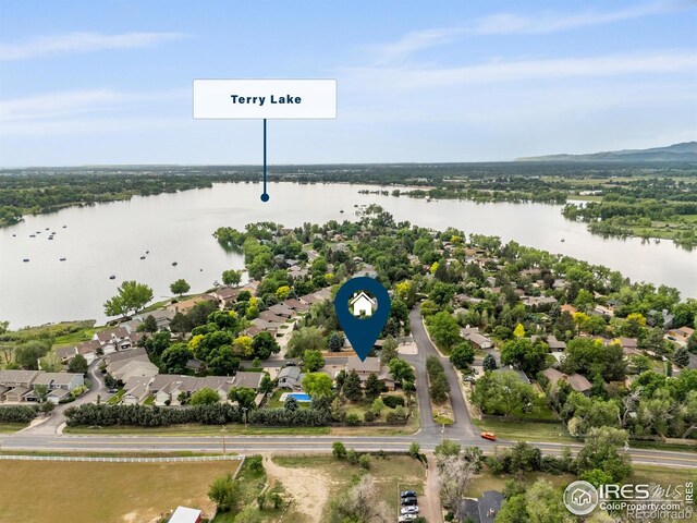 412 Terry Point Dr, Fort Collins, CO 80524 - aerial view of a nearby body of water