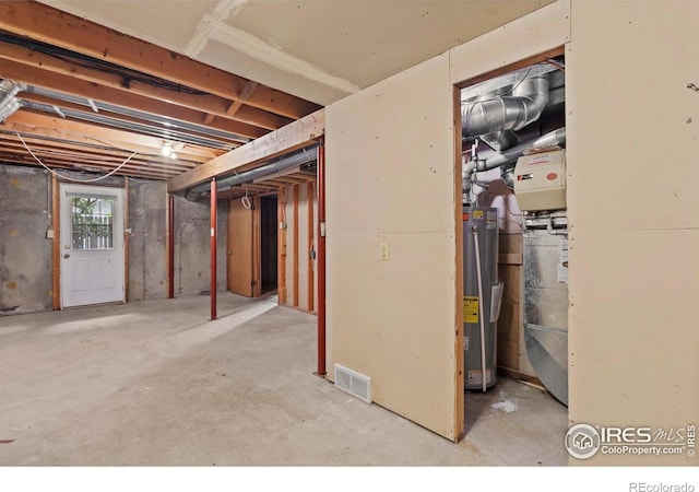 412 Terry Point Dr, Fort Collins, CO 80524 - basement with water heater