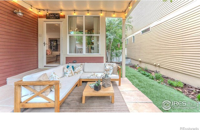8367 Devinney St, Arvada, CO 80005 - view of patio / terrace featuring an outdoor hangout area