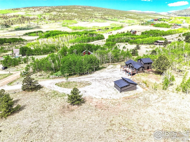 1424 Sheep Ridge Rd, Fairplay, CO 80440 - view from above of property with a mountain backdrop