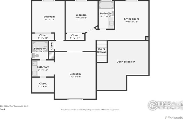 2608 E 132nd Ave, Thornton, CO 80241 - view of floor plan / room layout
