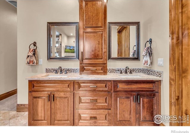 37021 Kingfisher Ct, Severance, CO 80550 - full bathroom featuring double vanity