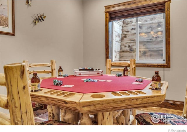 37021 Kingfisher Ct, Severance, CO 80550 - dining space with wood finished floors