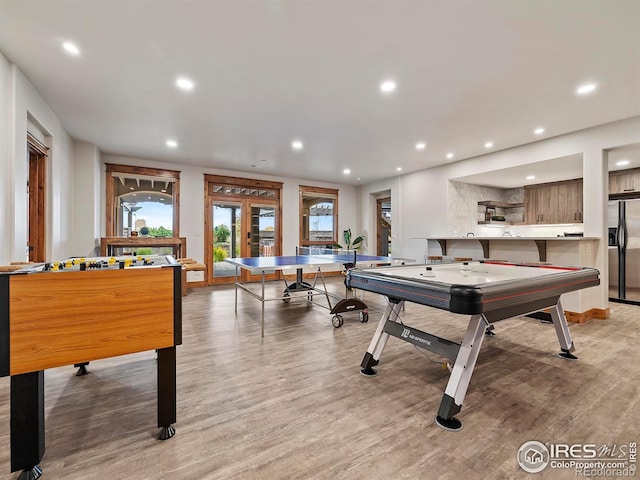 863 Riparian Way, Fort Collins, CO 80524 - recreation room with recessed lighting and light wood-style floors