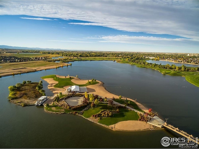 306 Baja Dr, Windsor, CO 80550 - aerial overview of property's location featuring a large body of water