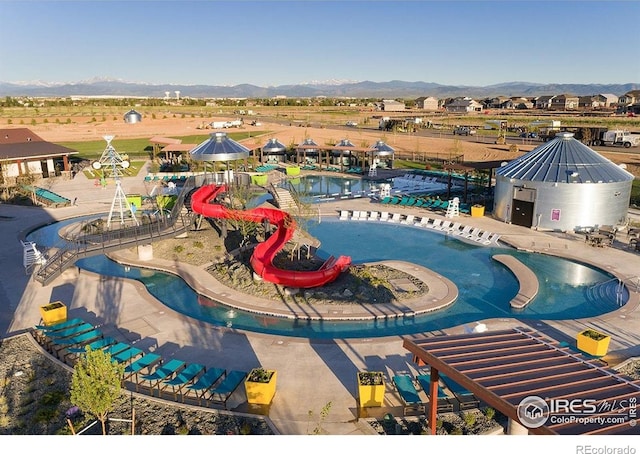 306 Baja Dr, Windsor, CO 80550 - view of swimming pool with a mountain view
