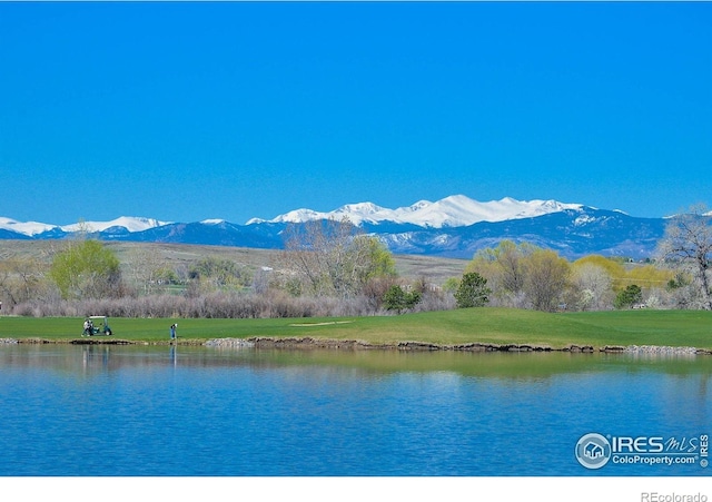 306 Baja Dr, Windsor, CO 80550 - water view with a mountain backdrop