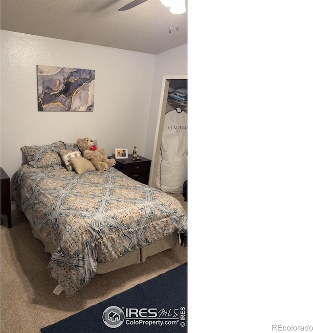 3200 Claremont Ave, Evans, CO 80620 - bedroom with carpet and a ceiling fan