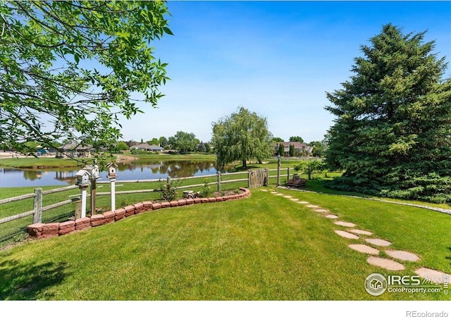 1206 Canvasback Ct, Fort Collins, CO 80525 - view of yard with a water view