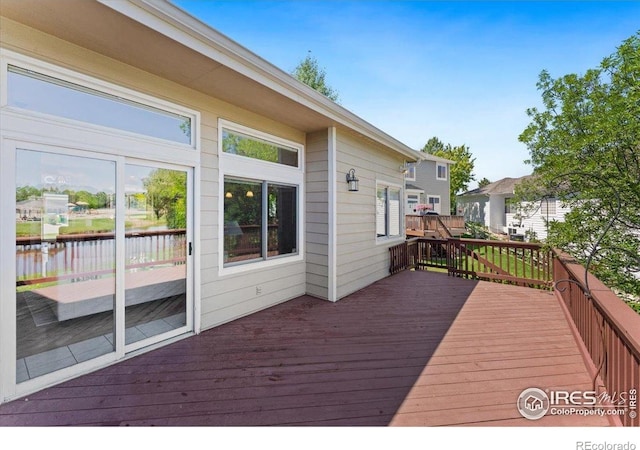 1206 Canvasback Ct, Fort Collins, CO 80525 - wooden terrace featuring a water view
