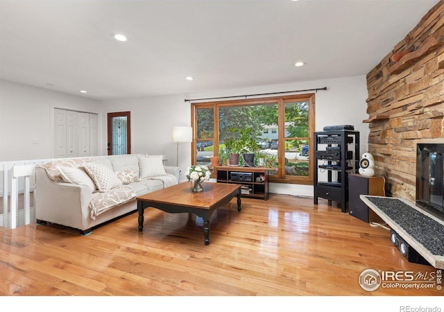 7261 Mount Meeker Rd, Longmont, CO 80503 - living area with wood finished floors and recessed lighting