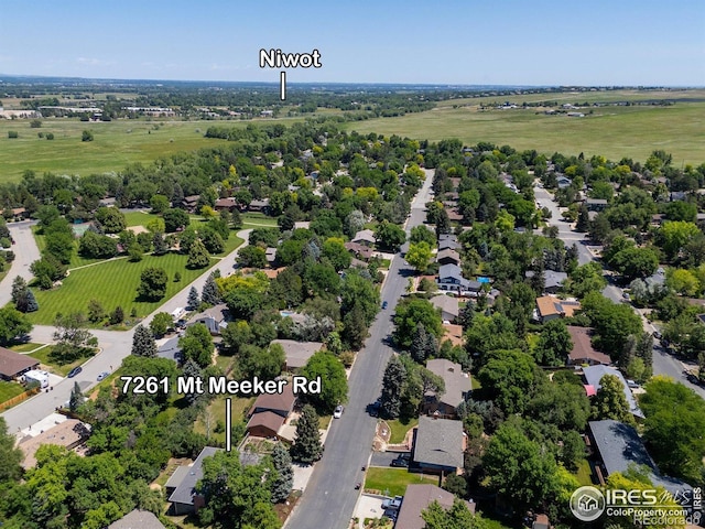 7261 Mount Meeker Rd, Longmont, CO 80503 - aerial perspective of suburban area