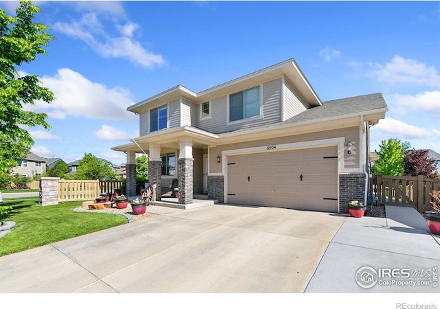 6504 Zimmerman Lake Rd, Timnath, CO 80547 - view of front of home with driveway