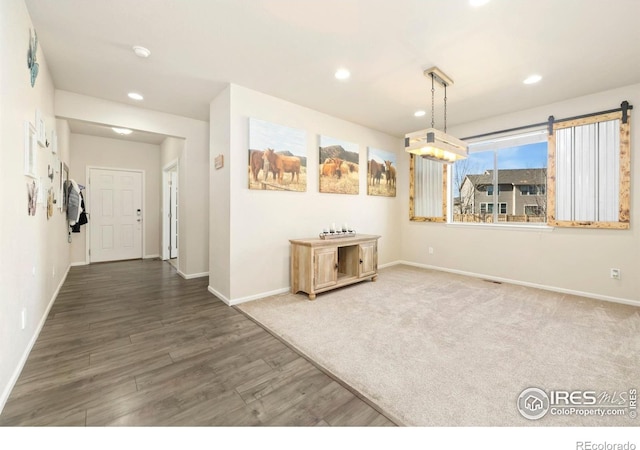 6504 Zimmerman Lake Rd, Timnath, CO 80547 - interior space featuring recessed lighting and wood finished floors