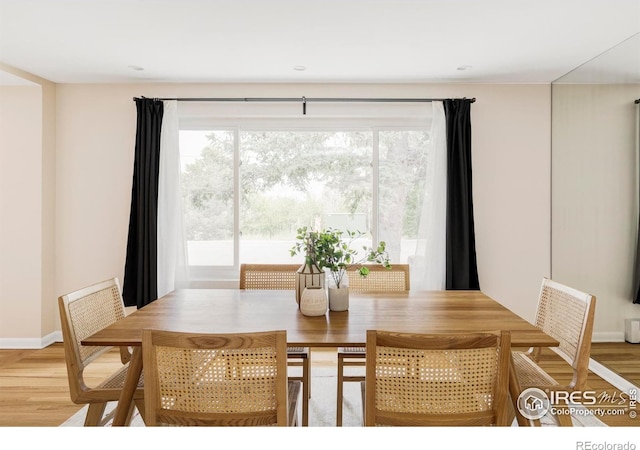 2085 Alpine Dr, Boulder, CO 80304 - dining area with wood finished floors and baseboards