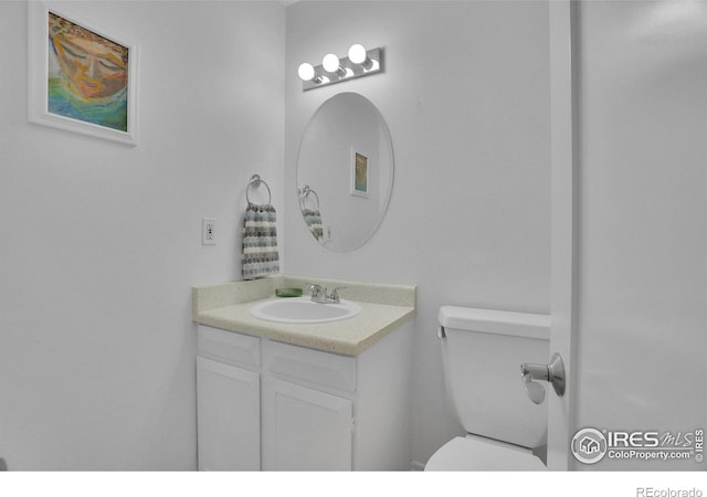 1590 Findlay Way, Boulder, CO 80305 - half bathroom with vanity and toilet