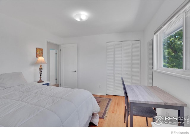 1590 Findlay Way, Boulder, CO 80305 - bedroom featuring light wood-style floors and a closet