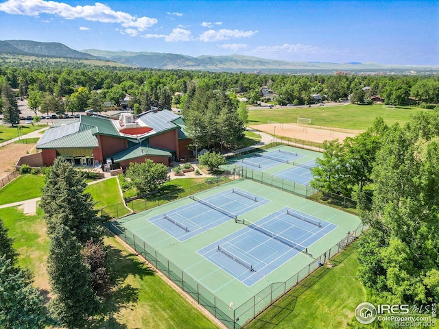 1590 Findlay Way, Boulder, CO 80305 - view from above of property featuring a mountain backdrop