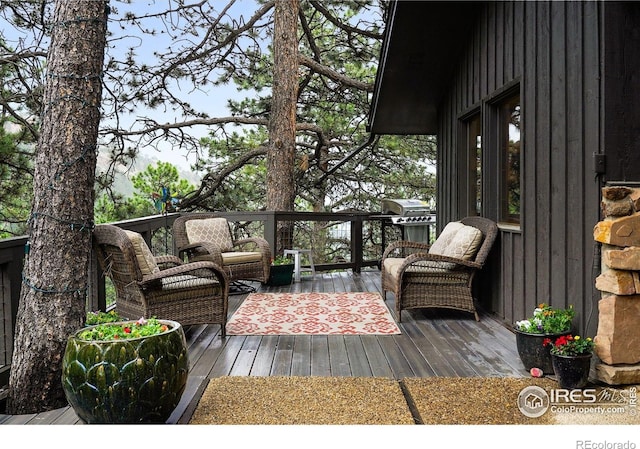 2433 Linden Dr, Boulder, CO 80304 - wooden terrace with outdoor lounge area
