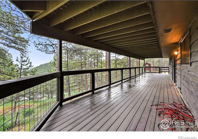2433 Linden Dr, Boulder, CO 80304 - view of wooden terrace