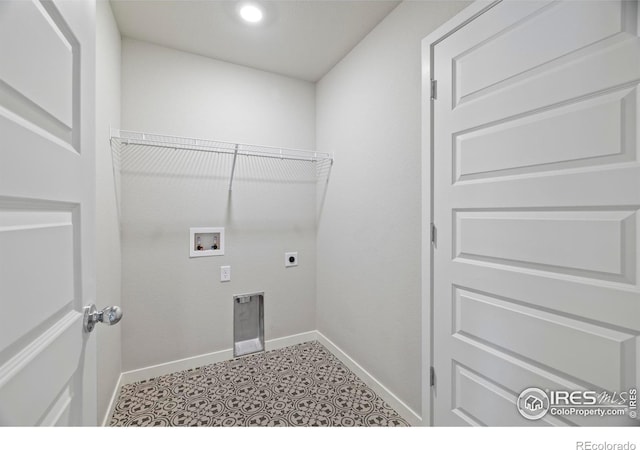 620 Apache Trl Unit 2, Ault, CO 80610 - laundry room featuring washer hookup, electric dryer hookup, and recessed lighting