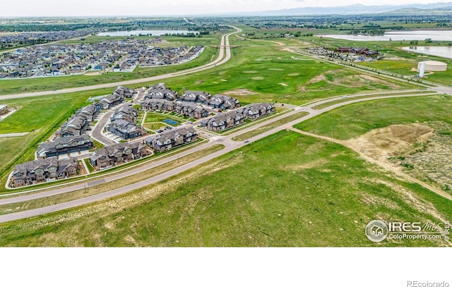 1550 Harebell St, Berthoud, CO 80513 - aerial view of property and surrounding area with a nearby body of water