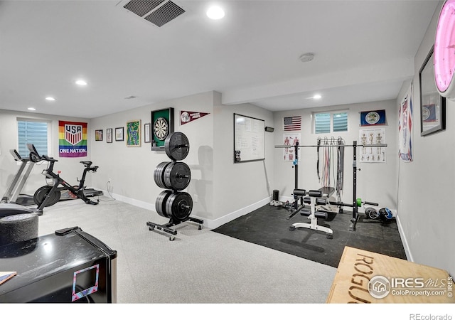 7146 Petursdale Ct, Boulder, CO 80301 - workout room featuring recessed lighting and healthy amount of natural light