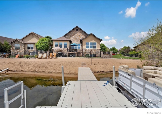 2055 Vineyard Dr, Windsor, CO 80550 - dock with a water view