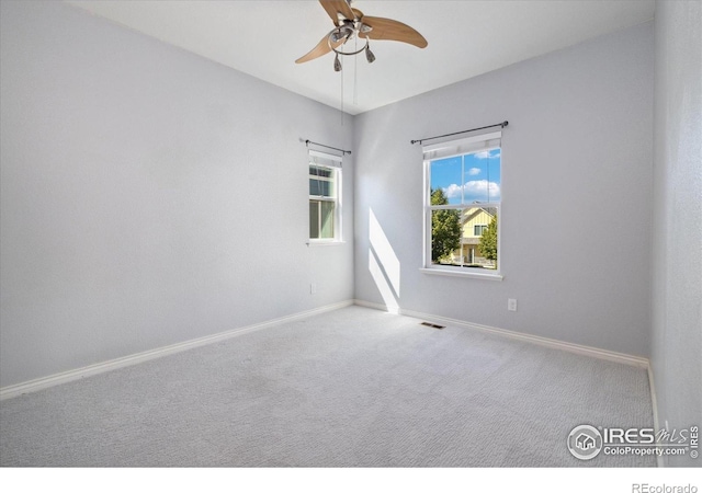 2133 Katahdin Dr, Fort Collins, CO 80525 - carpeted spare room featuring a ceiling fan and baseboards