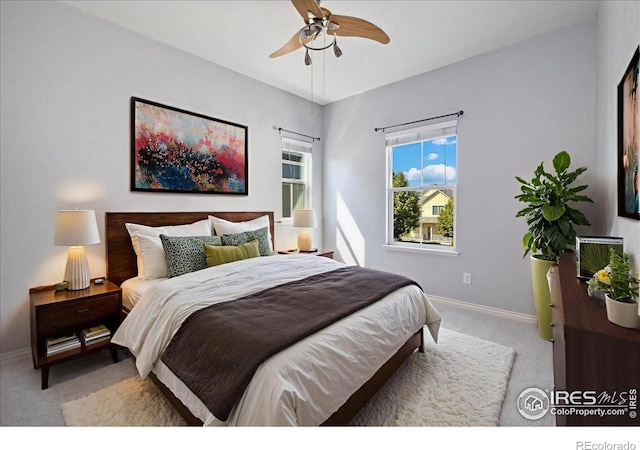 2133 Katahdin Dr, Fort Collins, CO 80525 - bedroom with carpet floors and a ceiling fan