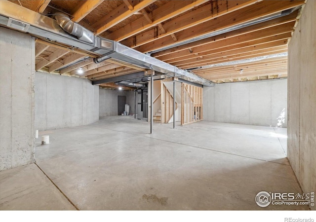 2133 Katahdin Dr, Fort Collins, CO 80525 - unfinished below grade area featuring stairway