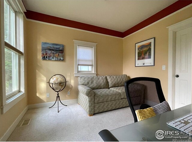 2204 Pine St, Boulder, CO 80302 - living area featuring plenty of natural light and carpet