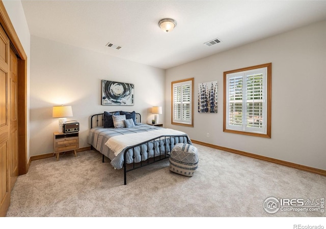 14601 Akron St, Brighton, CO 80602 - bedroom featuring light colored carpet and a closet
