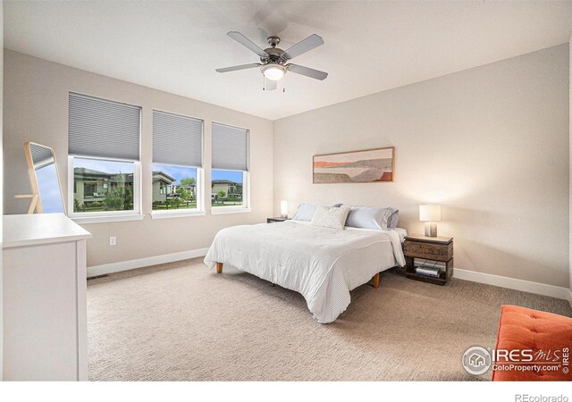 2716 San Cristobal Ct, Timnath, CO 80547 - bedroom with carpet floors and a ceiling fan