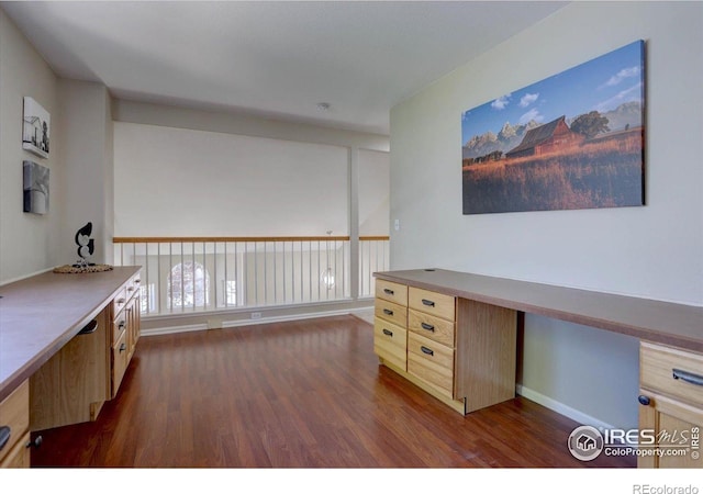 13382 Franklin St, Thornton, CO 80241 - office featuring dark wood finished floors and baseboards