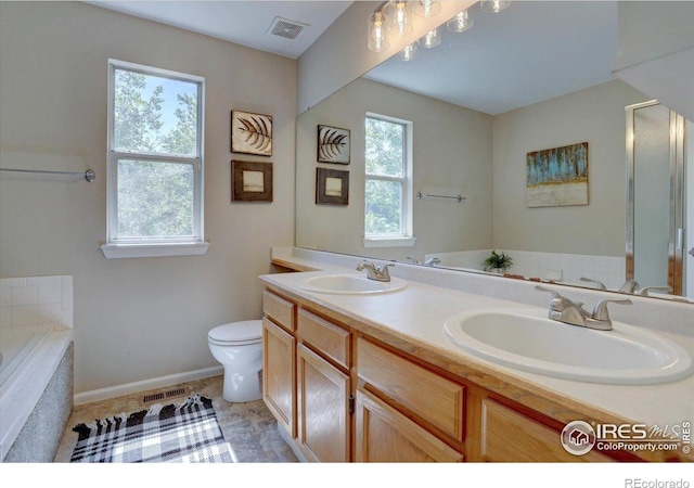 13382 Franklin St, Thornton, CO 80241 - full bath featuring double vanity and a bath