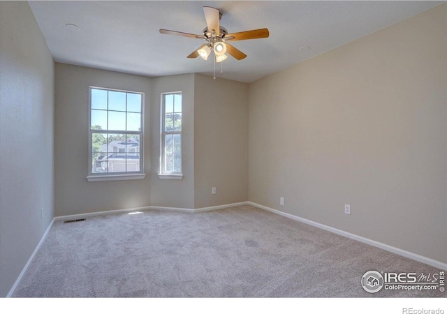 13382 Franklin St, Thornton, CO 80241 - carpeted empty room with a ceiling fan and baseboards