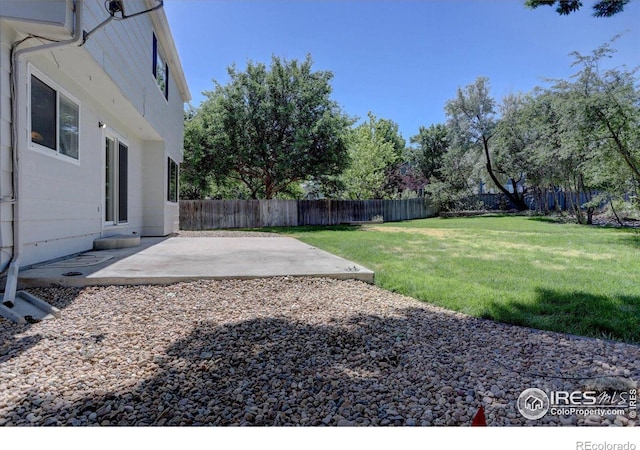 13382 Franklin St, Thornton, CO 80241 - fenced backyard with a patio