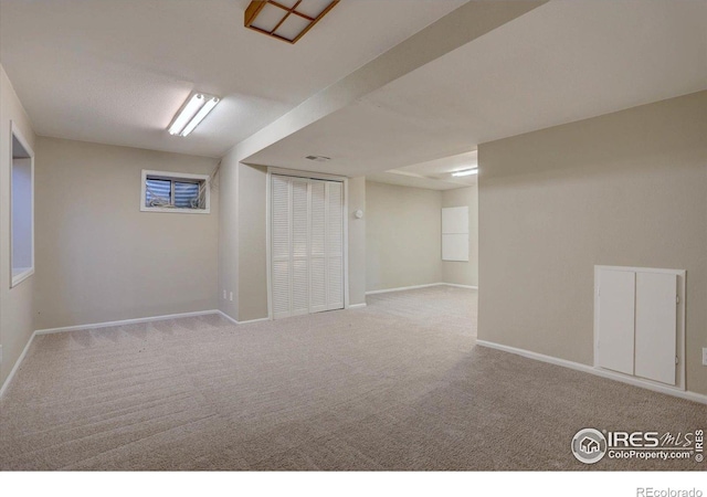 13382 Franklin St, Thornton, CO 80241 - finished below grade area with carpet floors and baseboards