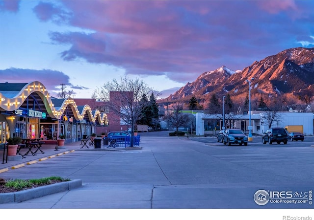 640 Iris Ave, Boulder, CO 80304 - view of road with a mountain view and curbs