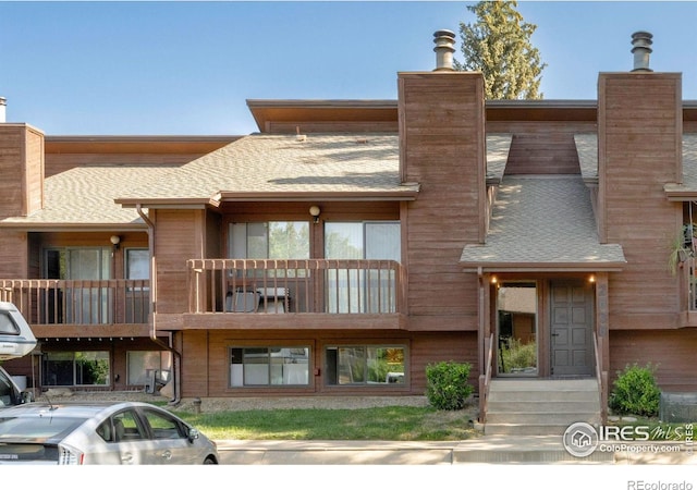 2636 Juniper Ave Unit 1, Boulder, CO 80304 - back of property featuring a chimney