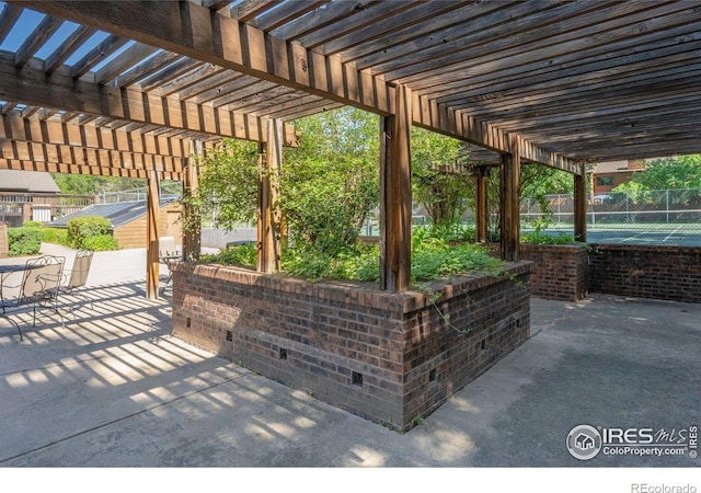2636 Juniper Ave Unit 1, Boulder, CO 80304 - view of patio with a pergola