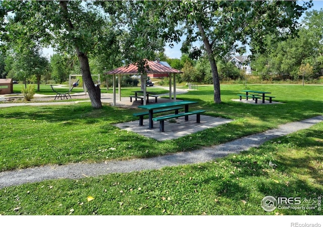 2636 Juniper Ave Unit 1, Boulder, CO 80304 - view of home's community with a gazebo and a lawn