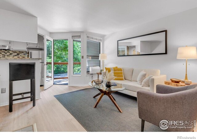 910 Portland Pl Unit 7, Boulder, CO 80304 - living area featuring light wood finished floors